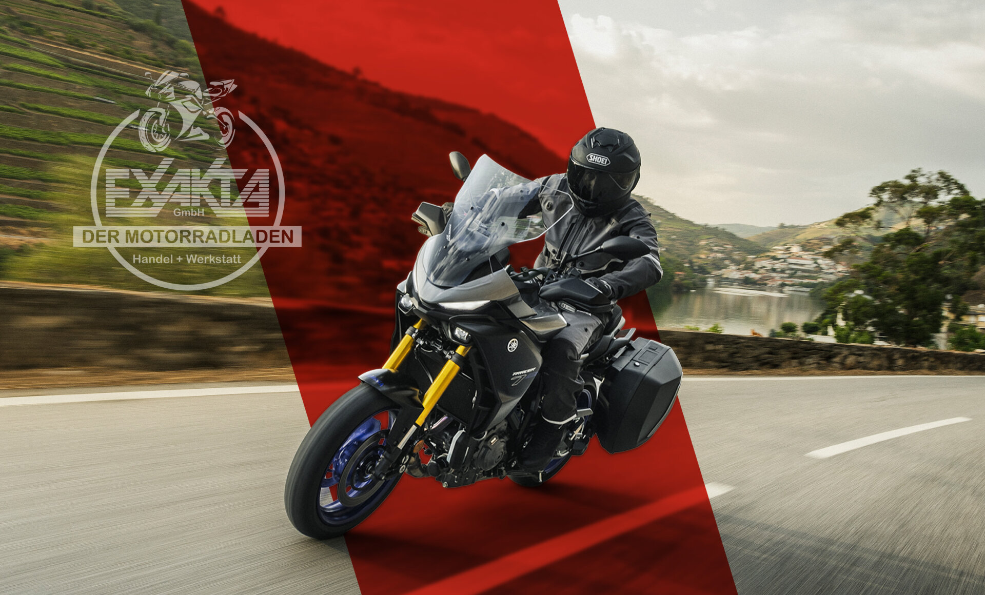 Motorrad auf der Straße