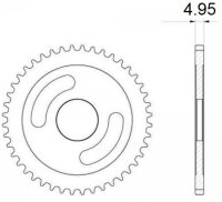 Aprilia RSV V4 / Tuono V4 Zahnkranz Zähne: 44