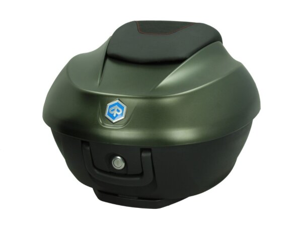 Piaggio 36L Topcase Kit mit lackiertem Deckel - matt grün