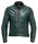 MG GREEN LEATHER JACKET Gr.58