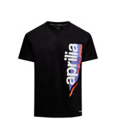 Aprilia T-Shirt Racing Travel Line - Herren - schwarz/rot