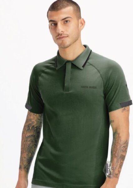 Moto Guzzi Poloshirt Essential - Herren - grün - Größe XL