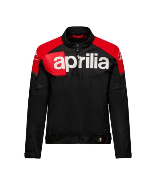 Aprilia Textiljacke Speed Blast - Unisex - schwarz/rot/weiß - Größe L