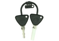 Piaggio 37L Topcase Kit mit lackiertem Deckel - matt blau (297/A)
