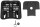 Piaggio 37L Topcase Kit mit lackiertem Deckel - matt blau (297/A)