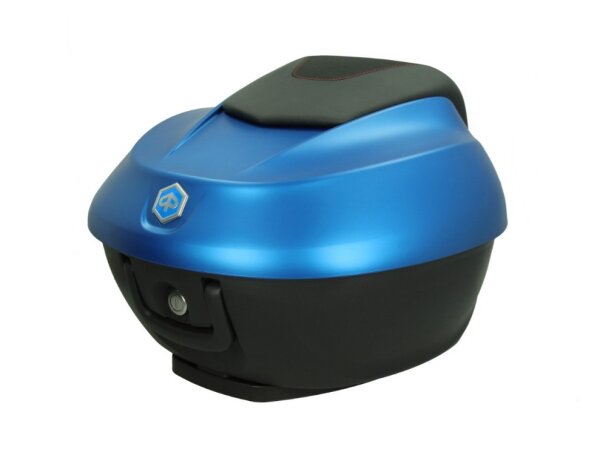 Piaggio 36L Topcase Kit mit lackiertem Deckel - matt blau