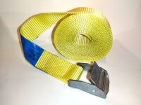 Spanngurt, Zurrgurt mit Klemmschloss gelb 2,5 m x 2,5 cm, LC250daN