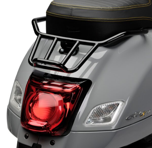 Vespa GTS Gepäckträger starr, hinten, schwarz