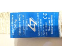 Spanngurt, Zurrgurt mit Klemmschloss, weiß 3 m x 3 cm