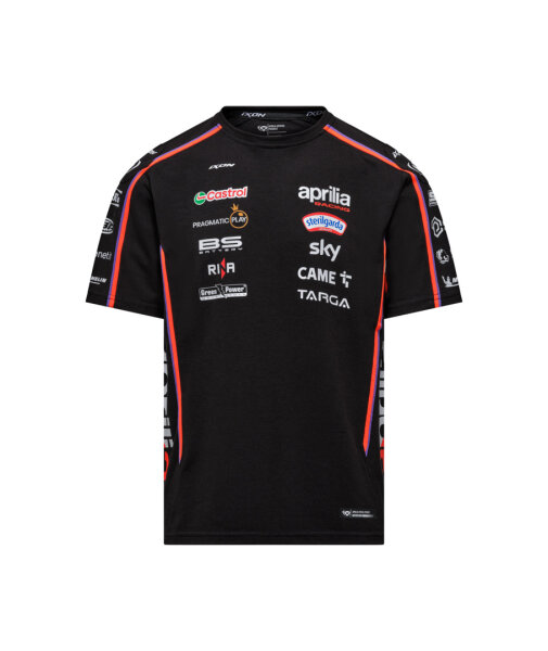 Aprilia T-Shirt Replica 2025 - Herren - schwarz/rot - Größe 2XL