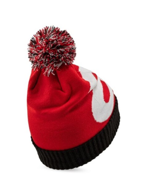 Aprilia Cuff Beanie New Era Jacquard - Unisex - schwarz/rot/weiß - Größe Einheitsgröße