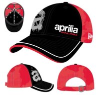 Aprilia Basecap New Era 2025 9Forty - schwarz/rot -...