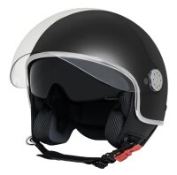 Piaggio Mirror Demi-Jet Helm - schwarz