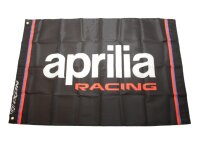 Aprilia Flagge Racing 2025 by IXON - schwarz - 120x80cm
