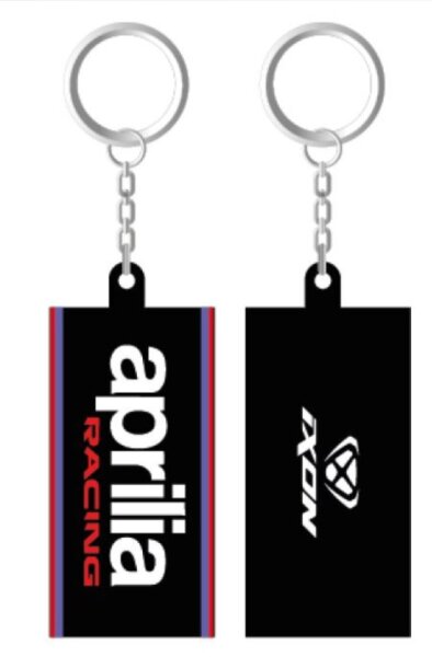 Aprilia Schlüsselanhänger Racing 2025 - schwarz/rot - 6x3cm