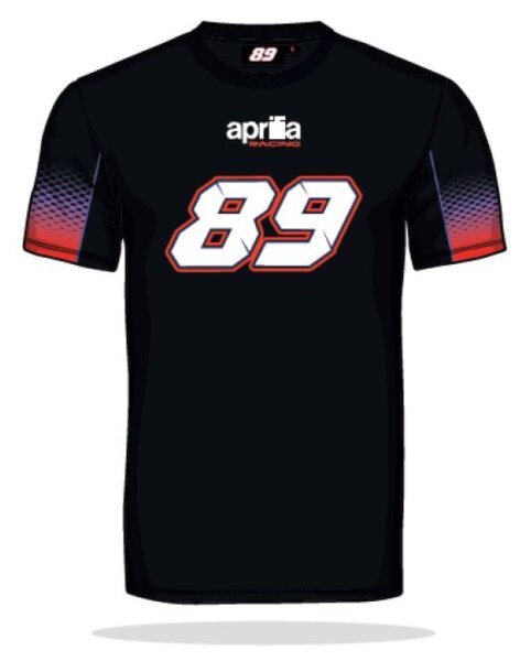 Aprilia T-Shirt Aprilia T-Shirt Jorge Martin, Dual, schwarz