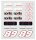 Aprilia Sticker Dual JM89 - schwarz/rot - 24x20cm