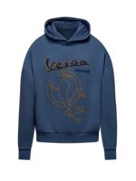 Vespa Kapuzenpullover Officina 8 - Unisex - blau