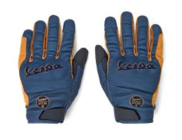 Vespa Handschuhe Officina 8 - Unisex - blau/gelb - Größe XL