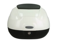 Piaggio 37L Topcase Kit mit lackiertem Deckel - weiß