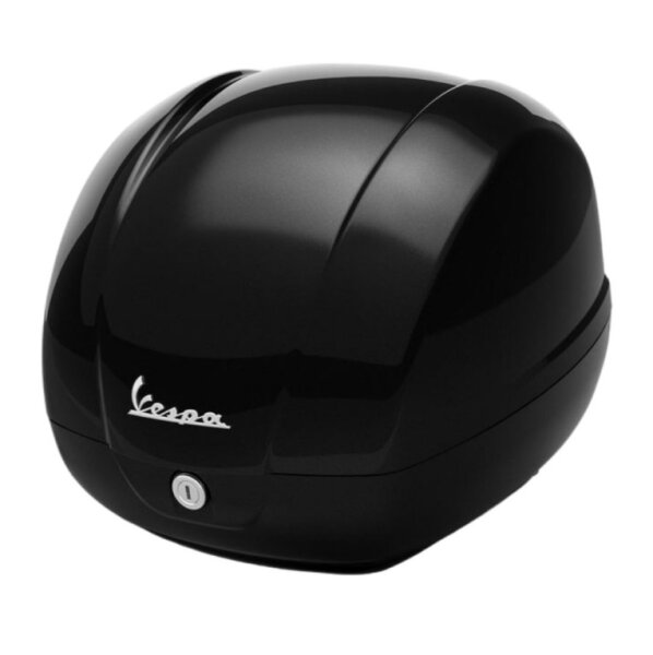 Vespa 36L Topcase lackiert - schwarz glänzend