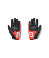 Aprilia Lederhandschuhe Twisties - Unisex - schwarz/rot/weiß