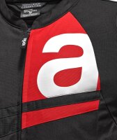 Aprilia Textiljacke Twisties - schwarz/rot/weiß