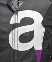 Aprilia Lederjacke Throttle - schwarz/rot/weiß