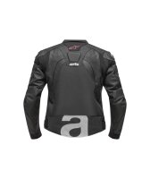 Aprilia Lederjacke Throttle - schwarz/rot/weiß