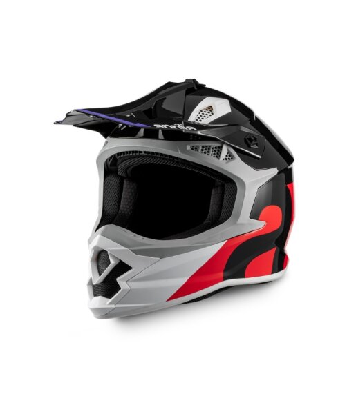 Aprilia Endurohelm Wheelie Full Face - schwarz/rot/weiß