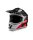 Aprilia Endurohelm Wheelie Full Face - schwarz/rot/weiß