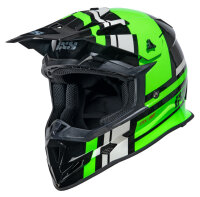 Motocrosshelm iXS361 2.3 schwarz-grün-grau XS