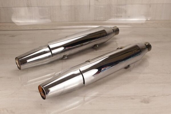 Auspuff, Krümmer, Endschalldämpfer, Endtopf hinten Harley Davidson Rocker C (2009)