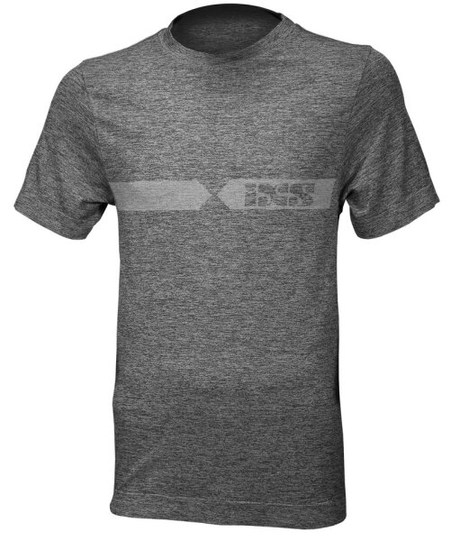 Funkt.-Shirt Melange hellgrau-dunkelgrau XS/S