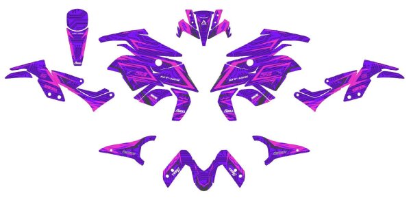 Yamaha MT-125 Farbe Zündung Violett/Pink // A-RIDER //