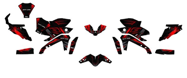 Yamaha MT-09 Farbe Zündung Rot // A-RIDER //