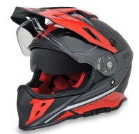 Aprilia Off Road Helm Multiroad - schwarz-rot...
