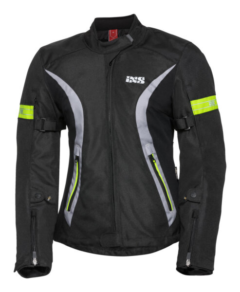 Damen Jacke Sport 5/8 ST schwarz-grau-gelb DXL