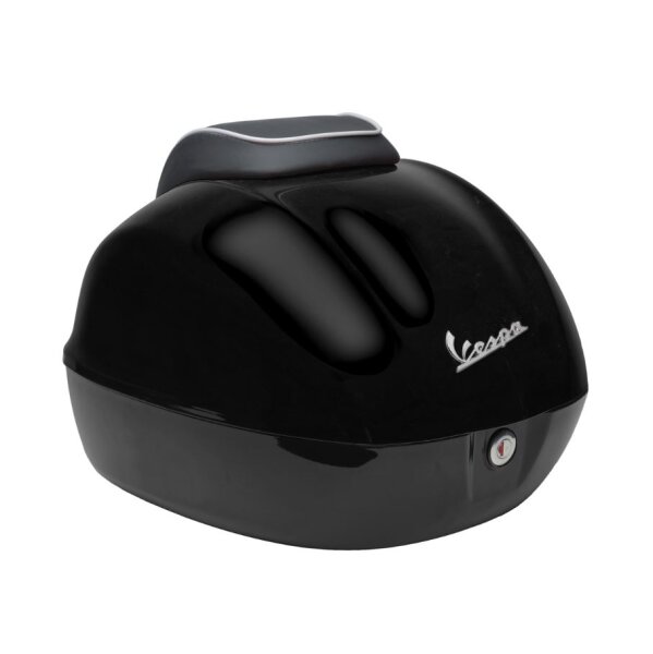 Vespa 32L Topcase in Fahrzeugfarbe lackiert - schwarz (90/9B-94)