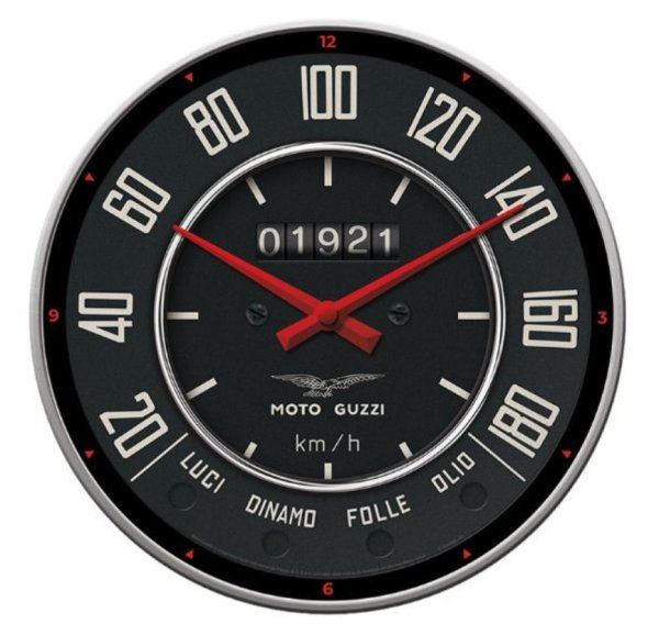 Moto Guzzi Wanduhr