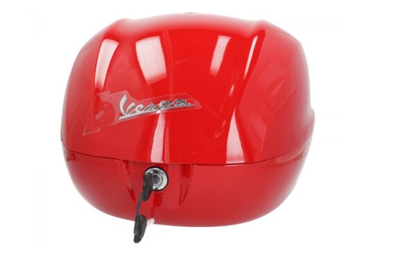 Vespa 32L Topcase in Fahrzeugfarbe lackiert - rot (R7 - 894)