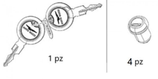 4ER SCHLOSS KIT V85 ALU