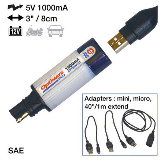 USB-Ladegerät mit SAE-Stecker