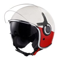 Vespa VJ Jethelm - weiß/rot - Größe S
