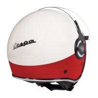 Vespa VJ Jethelm - weiß/rot - Größe S