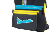 Vespa Stripes Rucksack - schwarz/blau/gelb