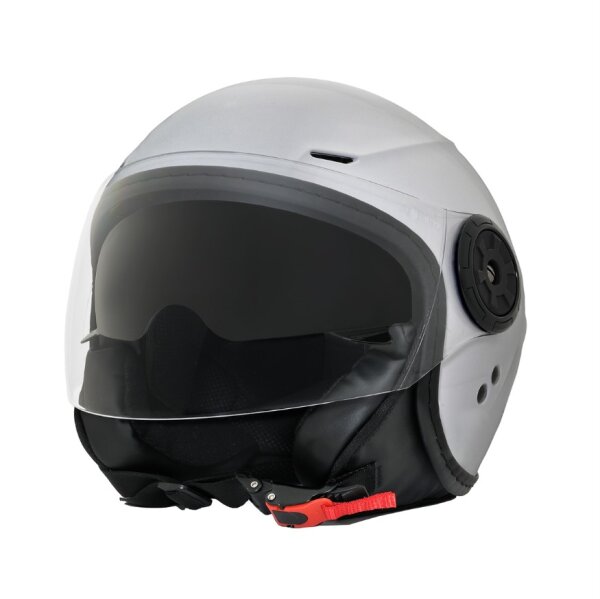 Piaggio Jethelm AWA S-Jet silber glänzend Gr.M