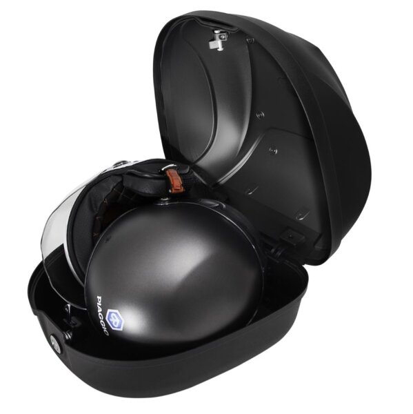 Piaggio 32L Topcase mit lackiertem Deckel - blau/grau (G14)