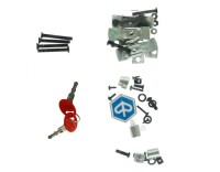 Piaggio 37L Topcase Kit mit lackiertem Deckel - blau