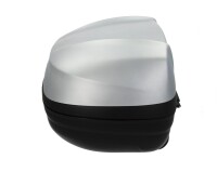 Piaggio 37L Topcase Kit mit lackiertem Deckel - silber